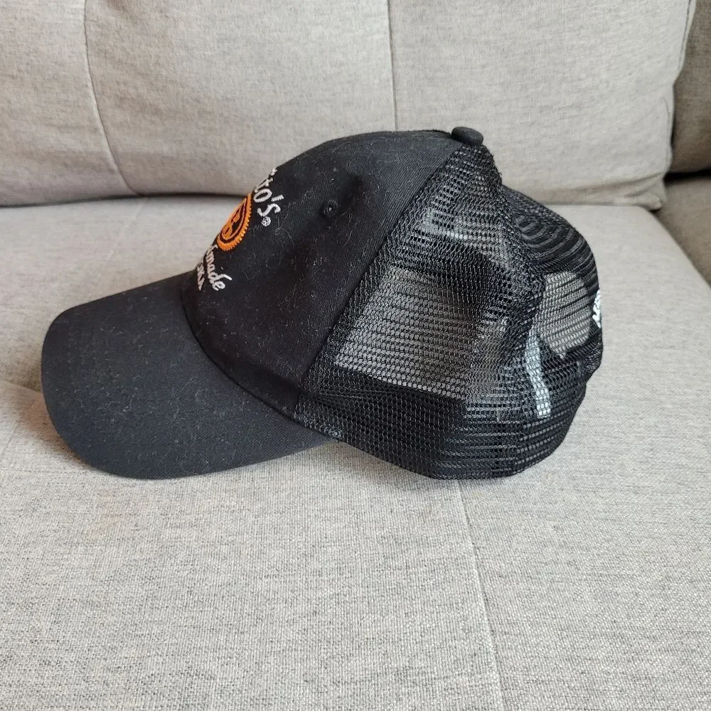 Tito's Vodka Trucker Hat Black Embroidered Austin Texas Bartender Cocktails Logo